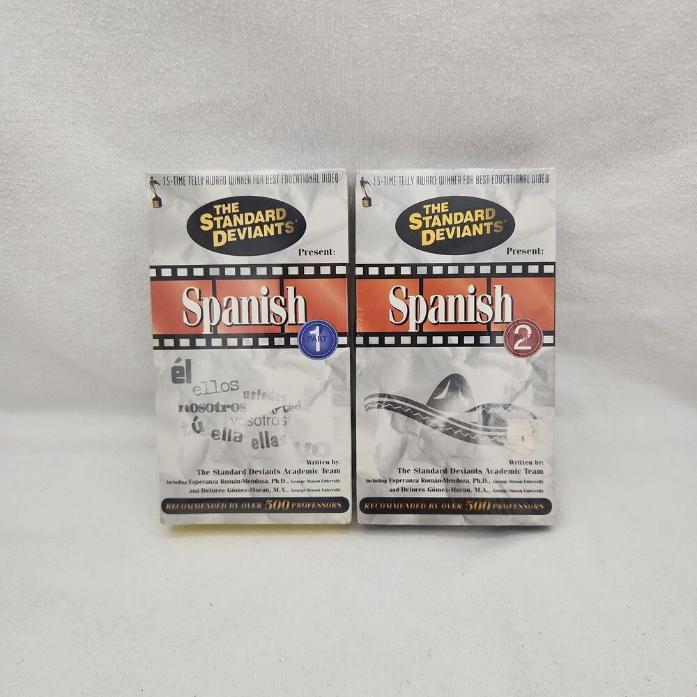 VHS Learning Spanish Module 1 and 2 Education 1997 Cerebellum Corp NEW Sealed